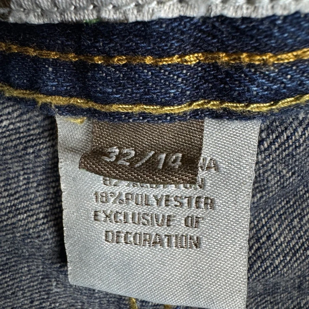 Phat Classic Original Mens Dark Wash Denim Carpenter Shorts Size 32 Indigo Y2K - Picture 5 of 9